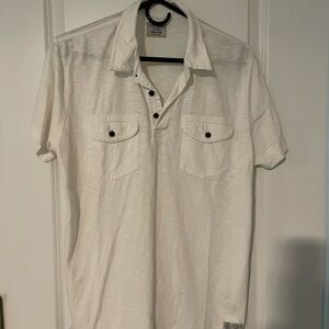 Lucky Brand White Casual Polo